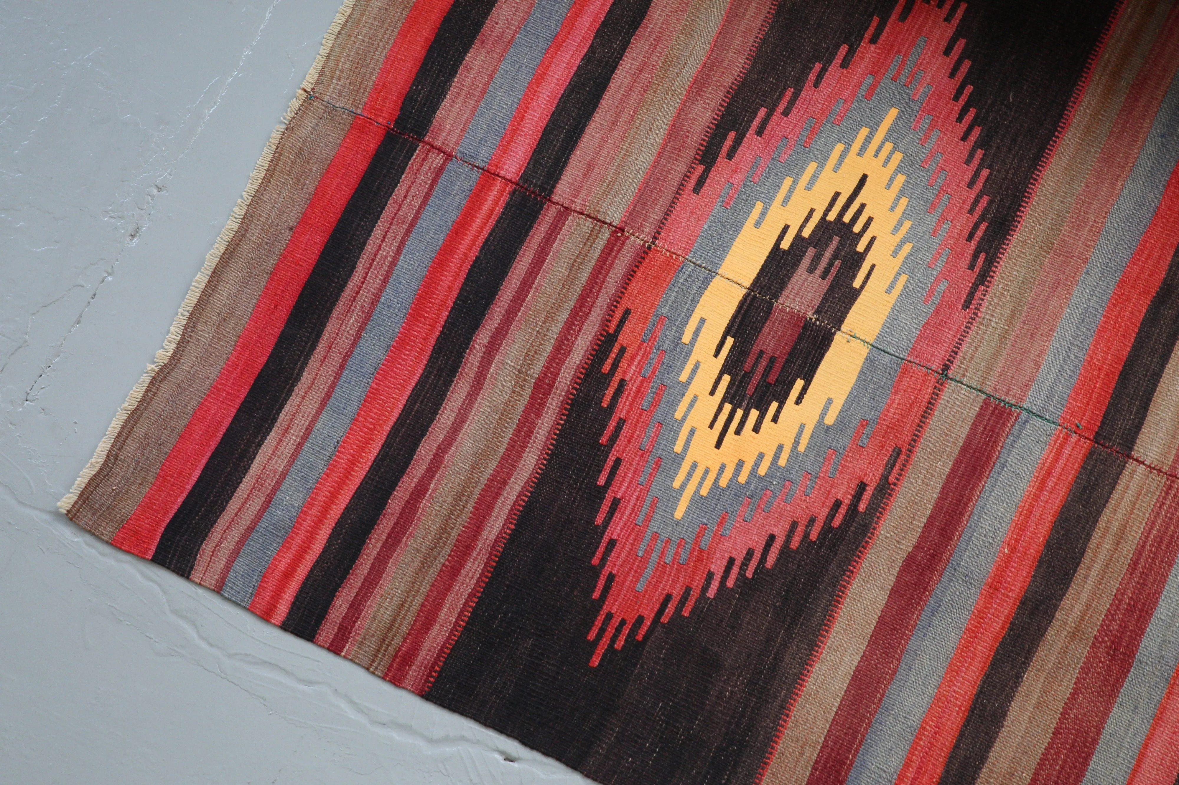 Vintage Turkish Anatolian Kilim Rug