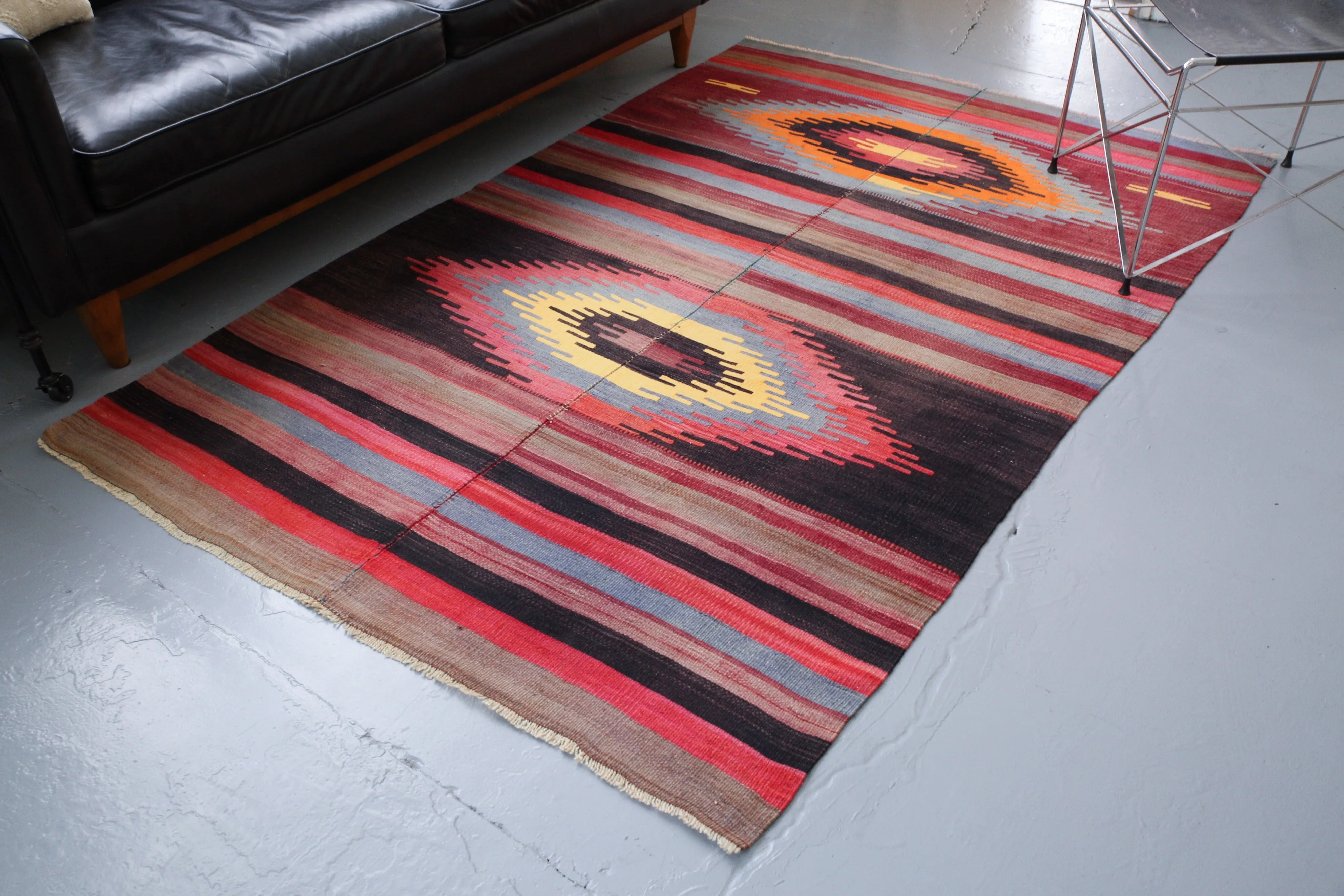 Vintage Turkish Anatolian Kilim Rug