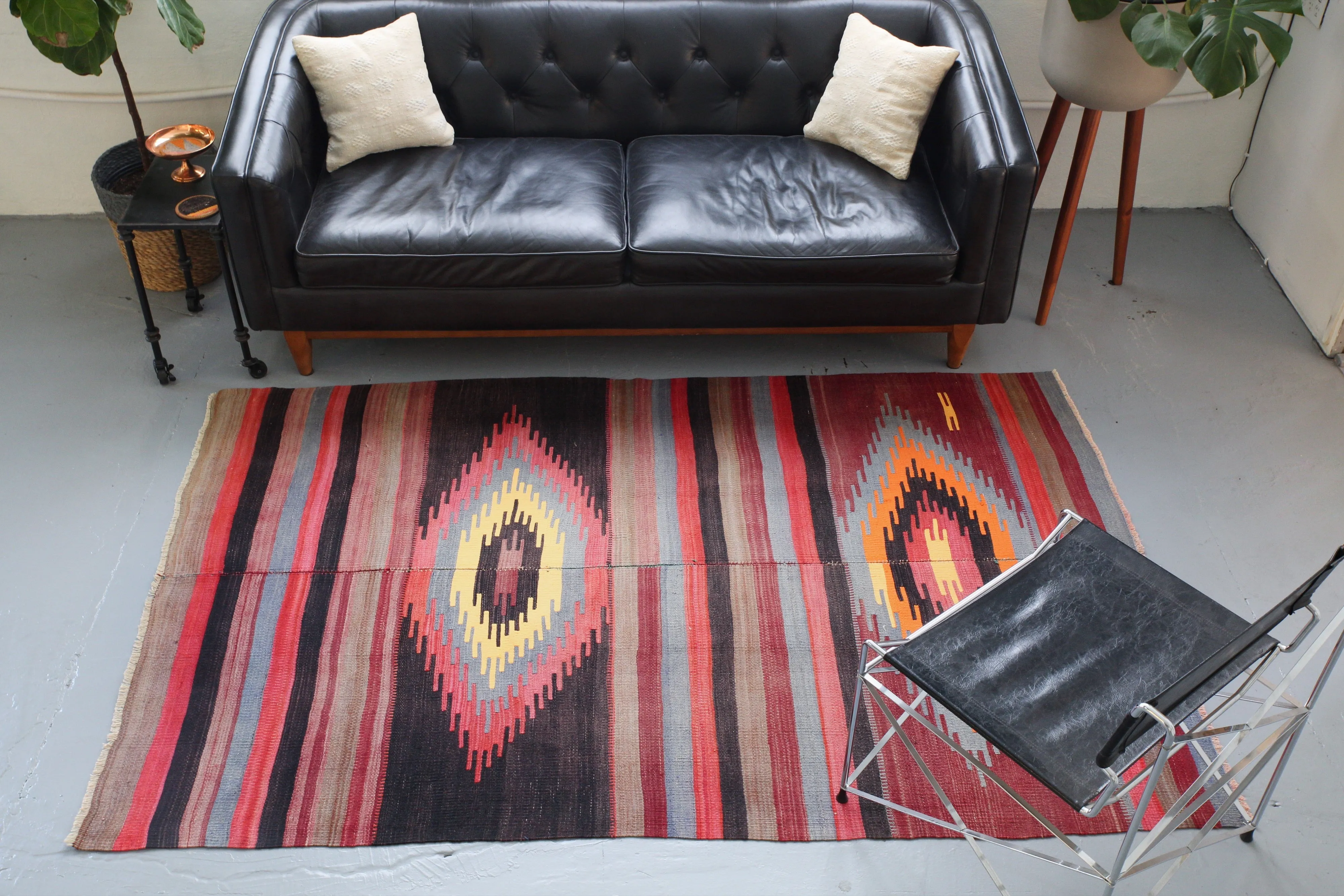Vintage Turkish Anatolian Kilim Rug
