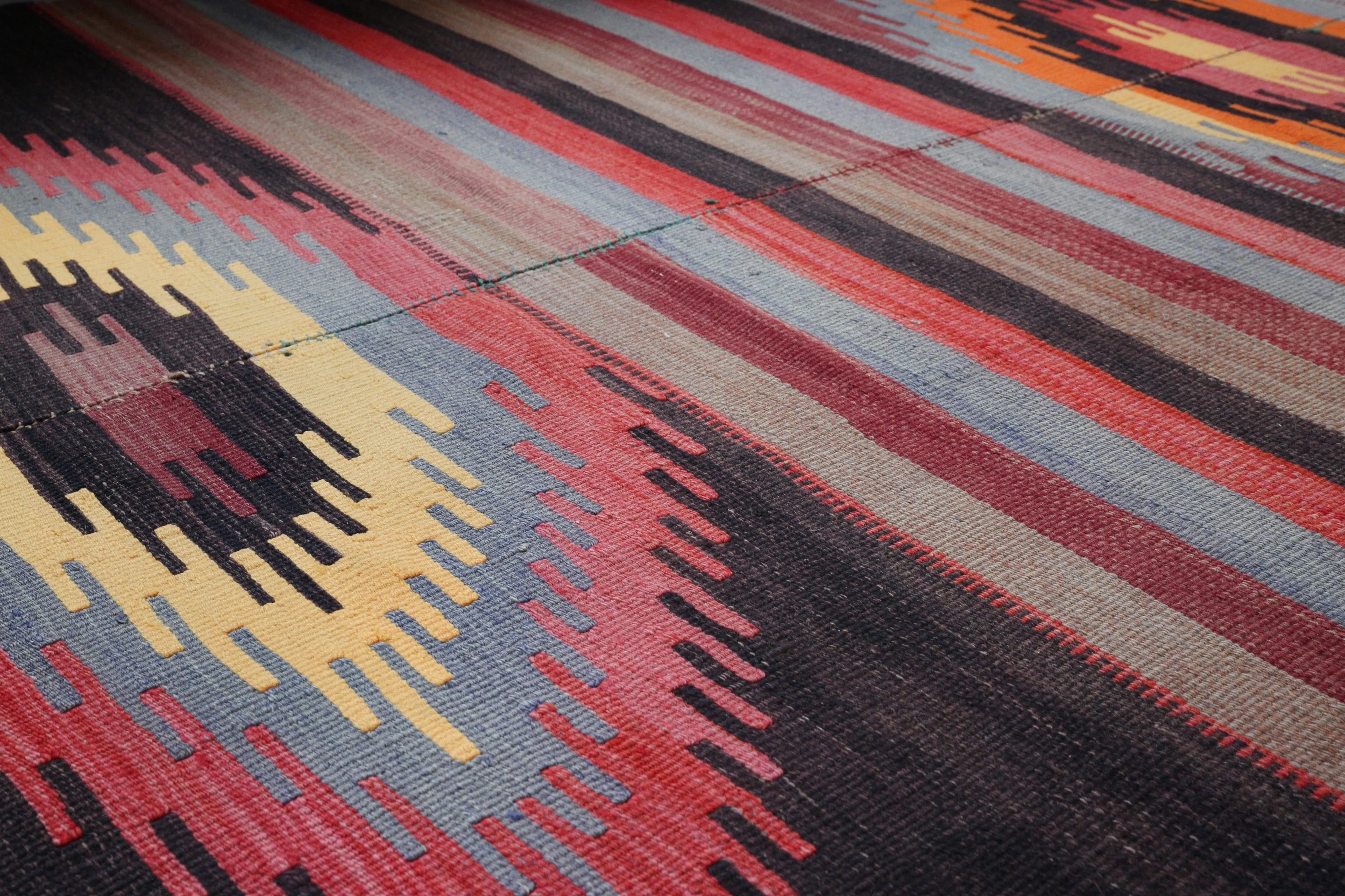 Vintage Turkish Anatolian Kilim Rug