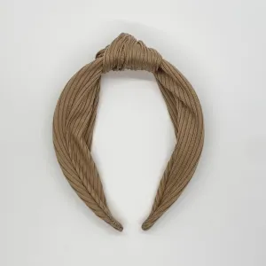 Warm Stone Top Knot Headband