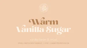 Warm Vanilla Sugar Candle | 9 oz