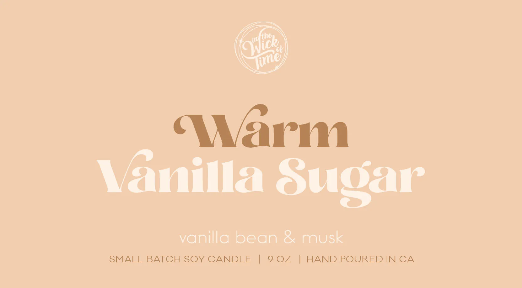 Warm Vanilla Sugar Candle | 9 oz