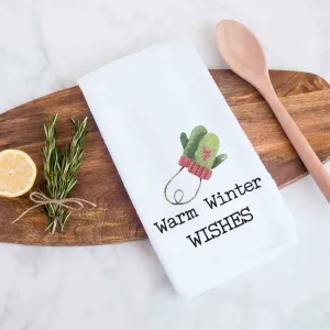 Warm Winter Wishes Christmas Kitchen Towel