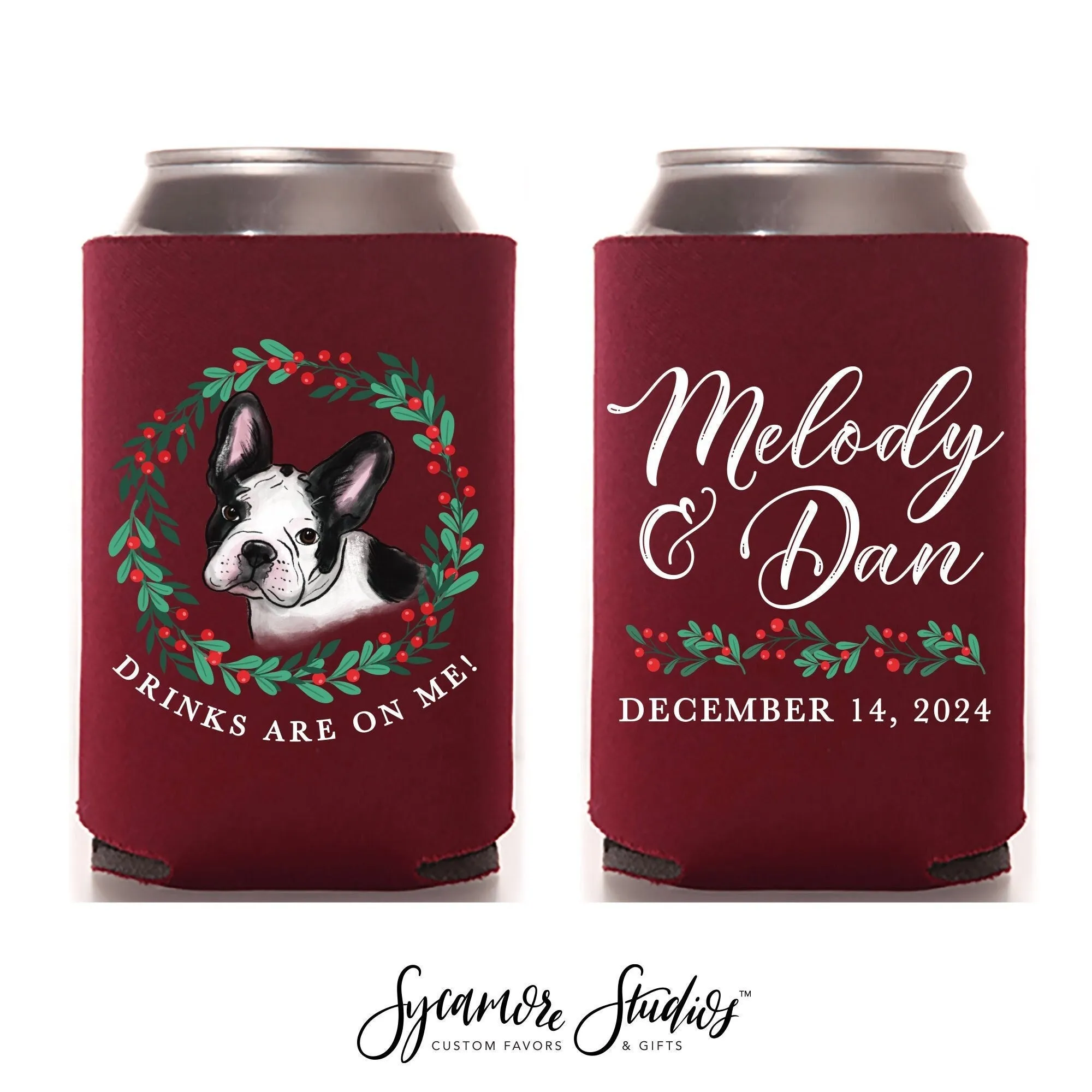 Wedding Can Cooler #33FR - Full Color