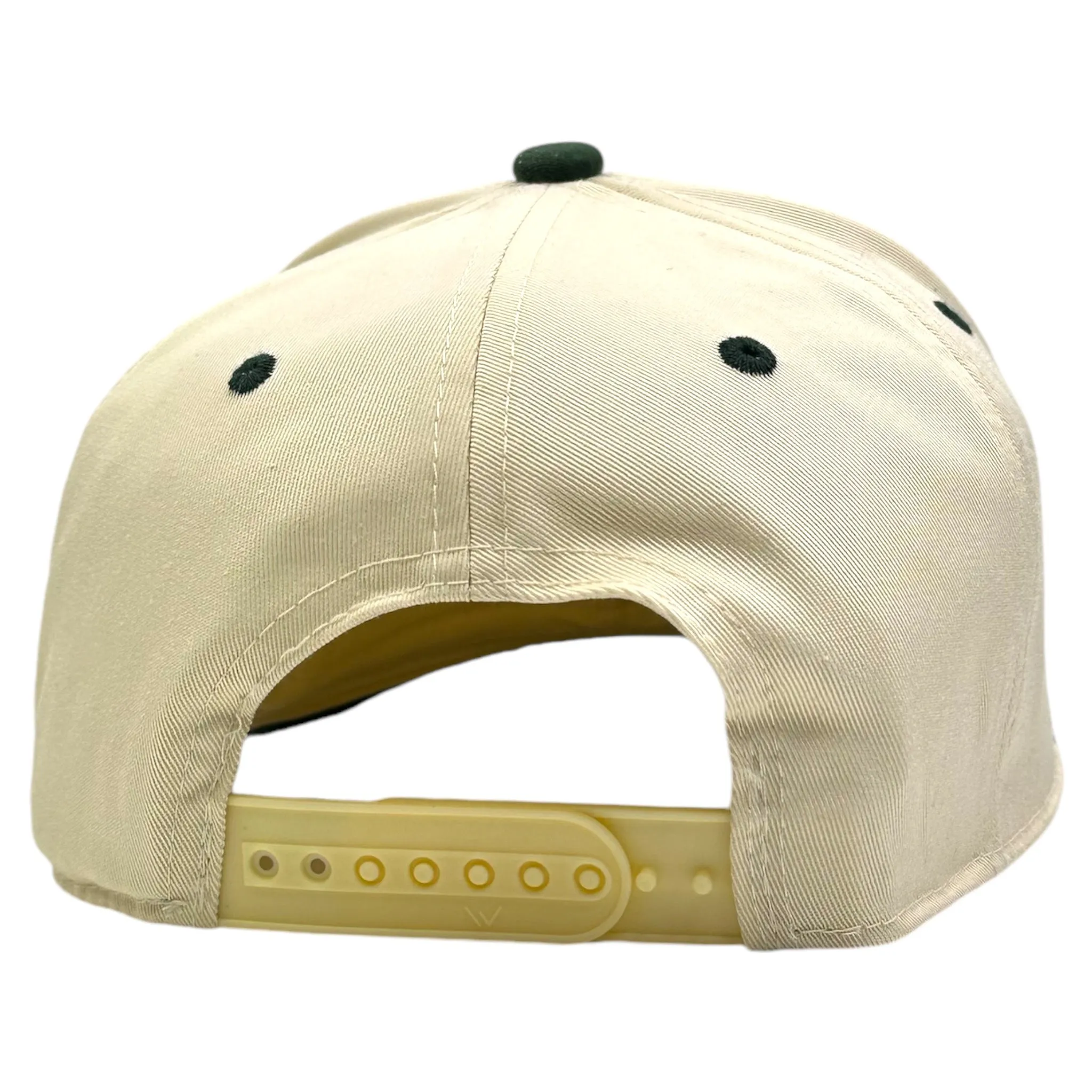 Women want me Fish fear me Green suede embroidered snapback hat