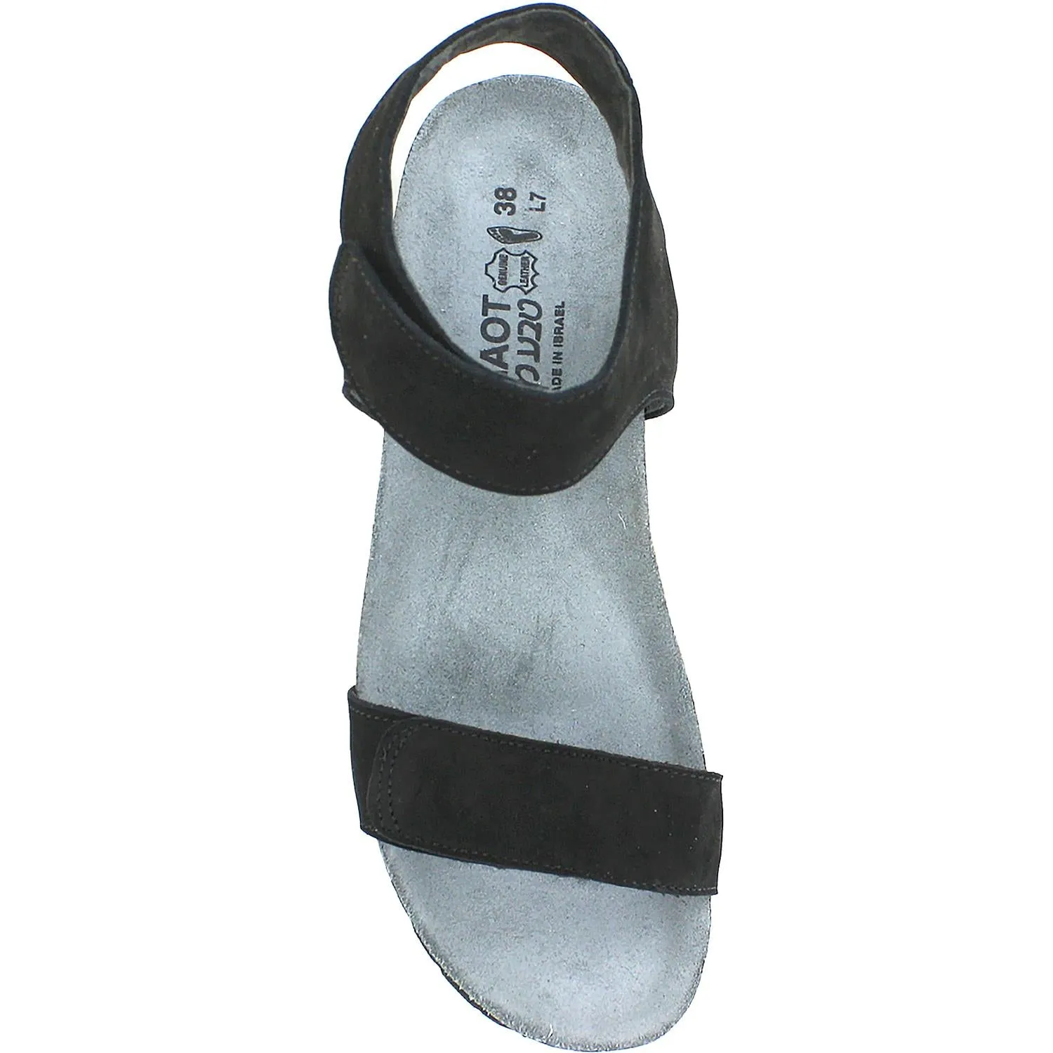 Women's Naot Alba Black Velvet Nubuck