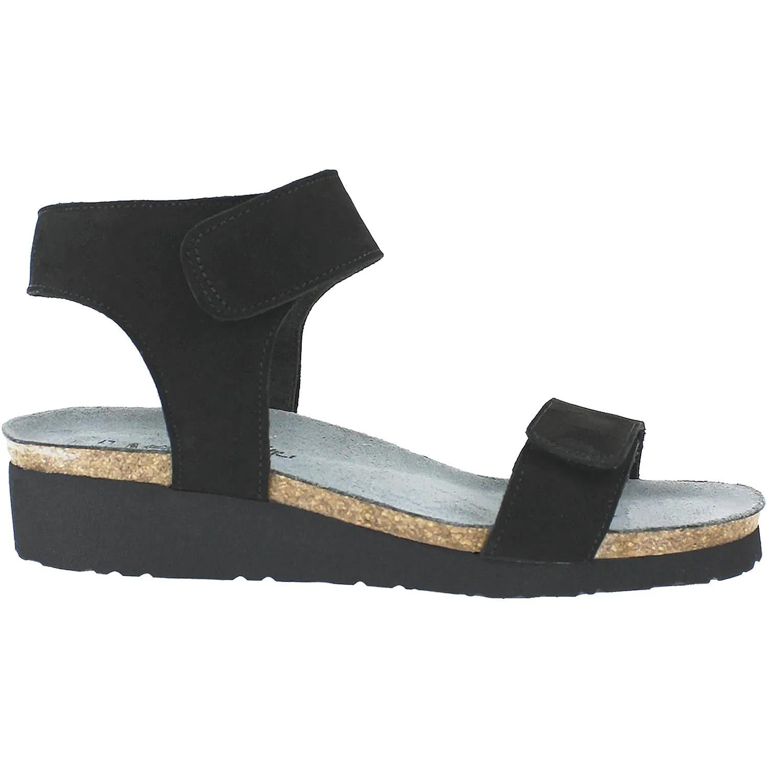 Women's Naot Alba Black Velvet Nubuck