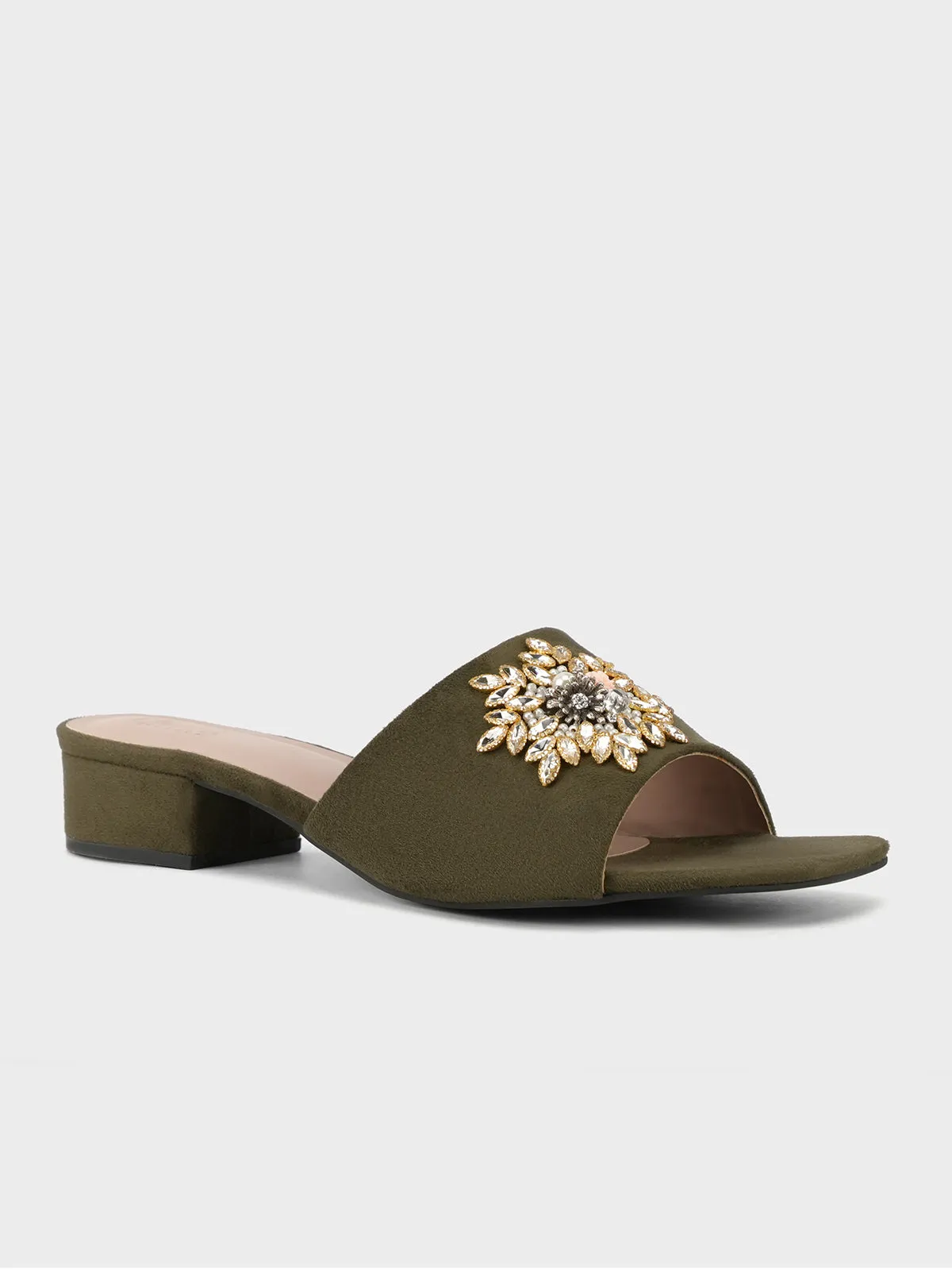 Women's "UMBRIEL" Decorated Slip On Sandals