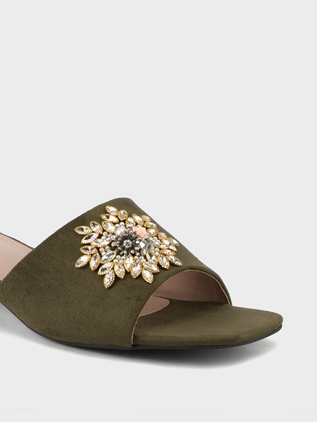 Women's "UMBRIEL" Decorated Slip On Sandals