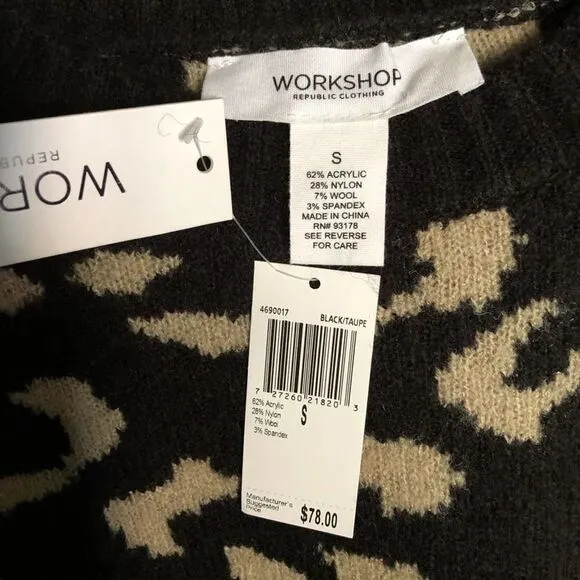 Workshop Republic Acrylic Leopard Sweater