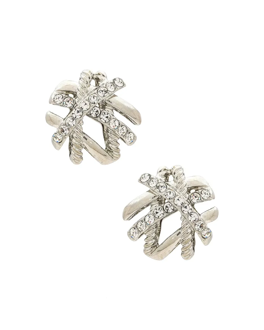 WOVEN STUD EARRING