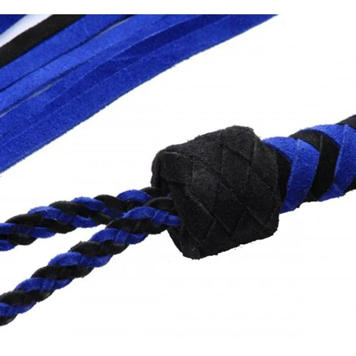 XR Black & Blue Suede Flogger