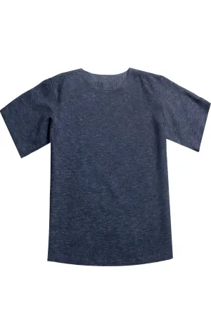 Yoga Navy Woven T-shirt