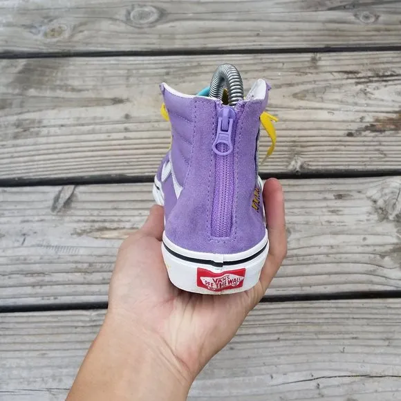 Youth Preschool Vans The Simpsons x Sk8-Hi Lisa Simpson 4 Prez Shoes Sneakers
