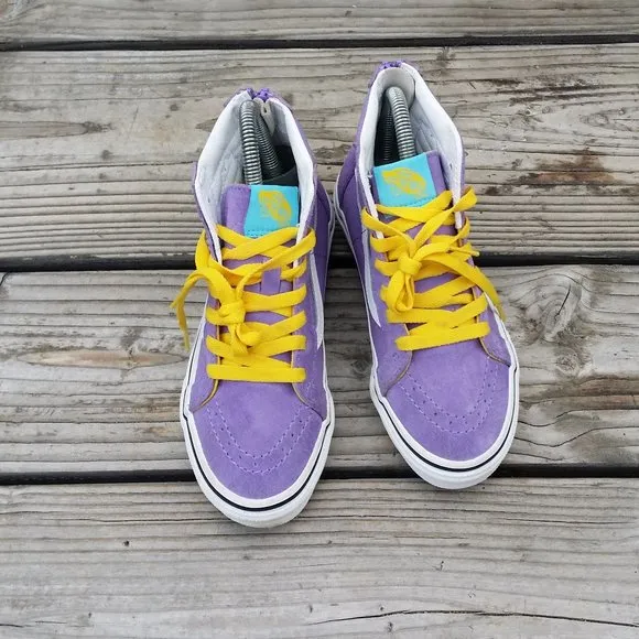 Youth Preschool Vans The Simpsons x Sk8-Hi Lisa Simpson 4 Prez Shoes Sneakers
